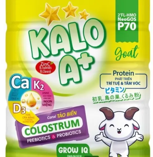  Sữa bột KALO A+ GROW IQ GOAT (1-10 tuổi) 900g