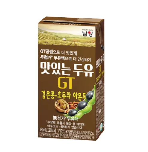 Sữa đậu nành đen, óc chó và hạnh nhân Namyang GT - 16 hộp/xách (hộp) - lốc