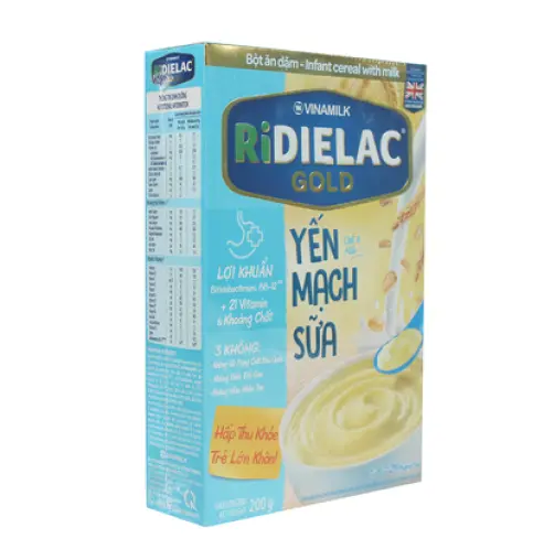 Bột ăn dặm Ridielac Gold yến mạch sữa HG 200g