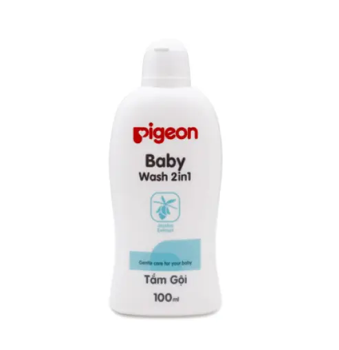 Dầu tắm gội pigeon 100ml xanh
