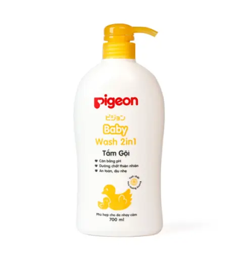 Dầu tắm gội pigeon 700ml vàng