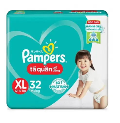 Tã quần pampers XL 32 miếng