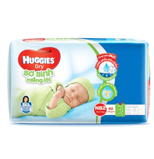 Miếng lót Huggies NB2 40 miếng