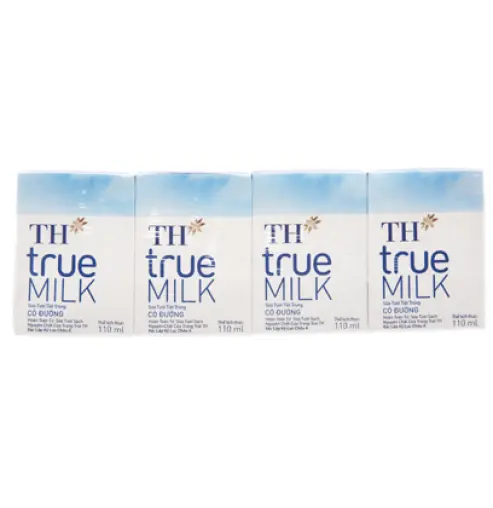 Sữa tươi tiệt trùng có đường TH True Milk hộp 110ml