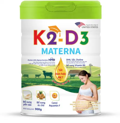 Sữa bột K2-D3 MAMA MATERNA 900g
