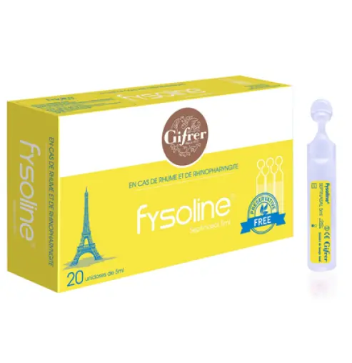 Nước muối sinh lý vệ sinh mũi đặc trị Fysoline vàng 5ml