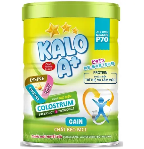 Sữa bột KALO A+ GAIN (từ 1 tuổi) 900g