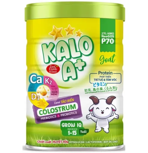  Sữa bột KALO A+ GROW IQ GOAT (1-10 tuổi) 900g