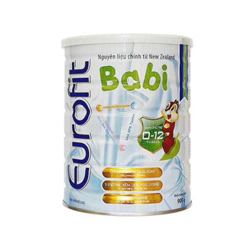 Sữa bột eurofit Babi 900g (0-12 tháng)