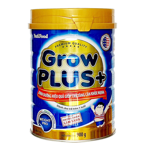 Sữa bột Grow Plus xanh 900g (từ 1 tuổi trở lên)