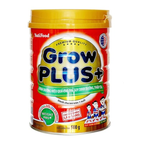 Sữa bột Grow Plus đỏ Nutifood 900g (từ 1 tuổi trở lên)