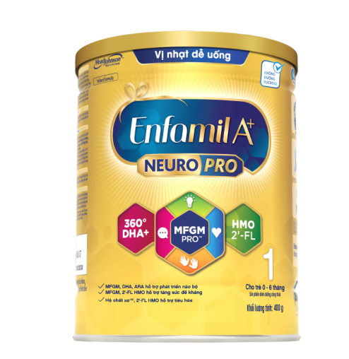 Sữa bột Enfamil A+ NeuroPro 1 400g (0 - 6 tháng)