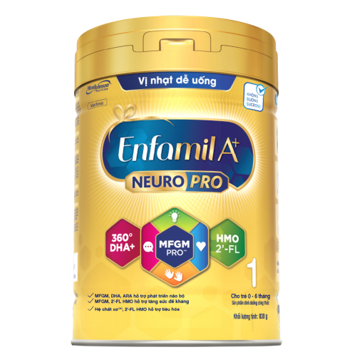 Sữa bột Enfamil A+ NeuroPro 1 830g (0 - 6 tháng)
