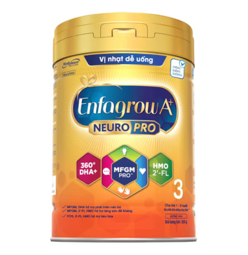 Sữa bột Enfagrow A+ NeuroPro 3 830g (1 - 3 tuổi)