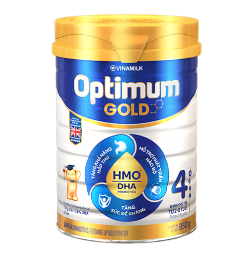 Sữa Vinamilk Optimum Gold số 4 850g (2 - 6 tuổi)