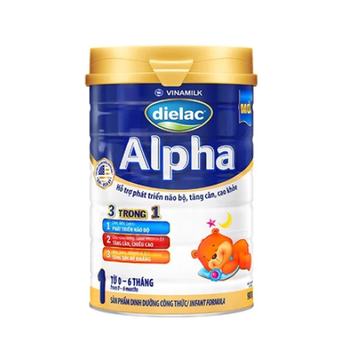 Sữa bột Vinamilk Dielac Alpha 1 900g (0-6 tháng)