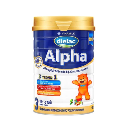 Sữa bột Vinamilk Dielac Alpha 3 900g (1-2 tuổi)