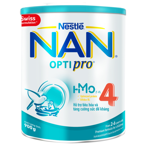 Sữa Nan Optipro HMO 4 900g (2 - 6 tuổi)