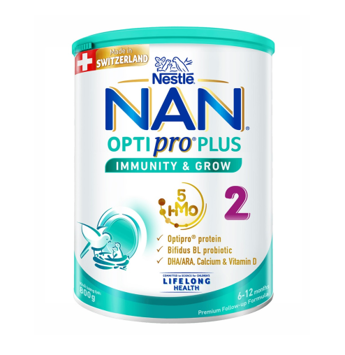 Sữa Nan Optipro Plus số 2 5-HMO 800g (6 - 12 tháng)