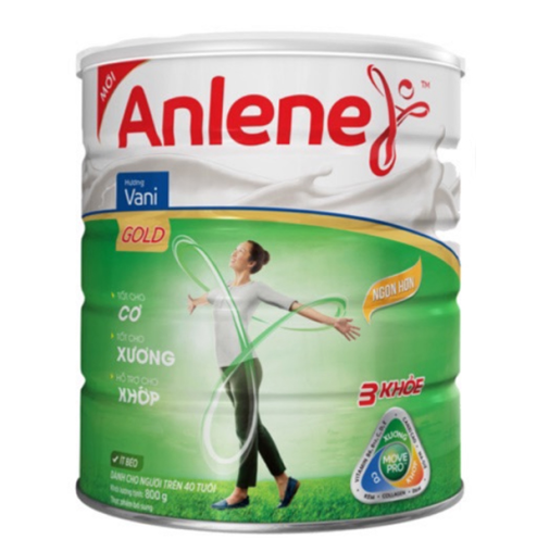 Sữa Bột Anlene Gold MovePro Hương Vani Hộp 800g