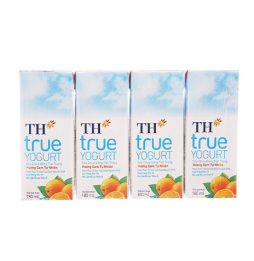 Sữa chua uống tiệt trùng hương cam 180ml