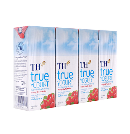 Sữa chua uống tiệt trùng hương dâu 180ml