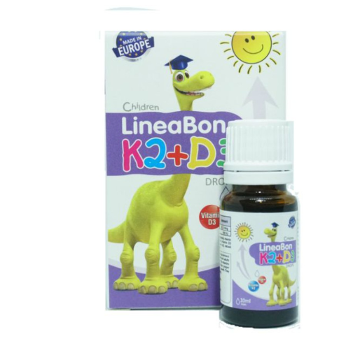 Siro Bổ Sung Vitamin Tăng Chiều Cao Cho Bé Lineabon K2+D3 Ergopharm 10Ml