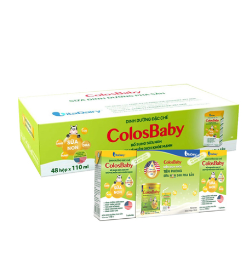 Sữa bột pha sẵn Colosbaby 110ml - thùng