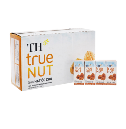 Sữa hạt óc chó TH True Milk hộp 180ml - thùng