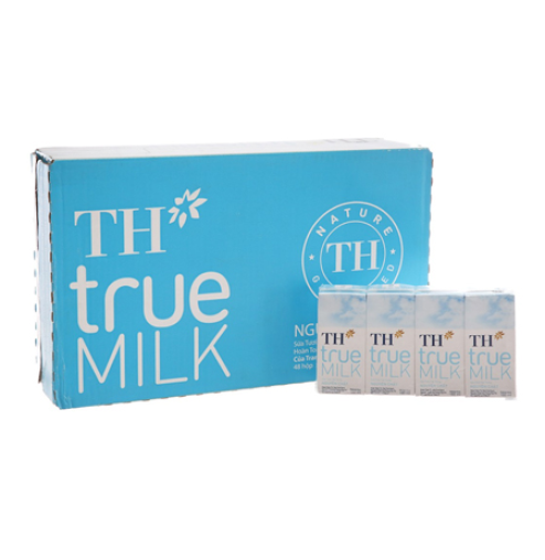 Sữa tươi tiệt trùng không đường TH True Milk hộp 110ml - thùng