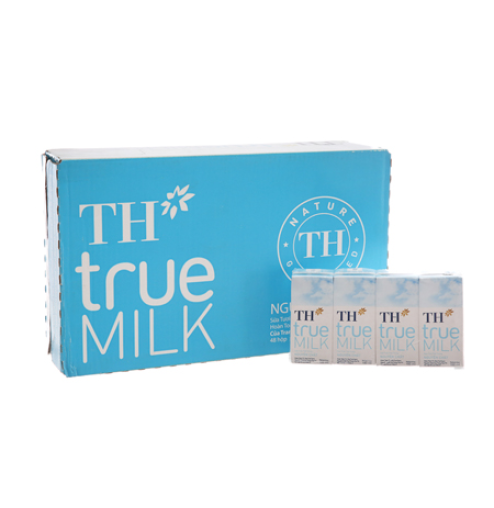 Sữa tươi tiệt trùng không đường TH True Milk hộp 180ml - thùng