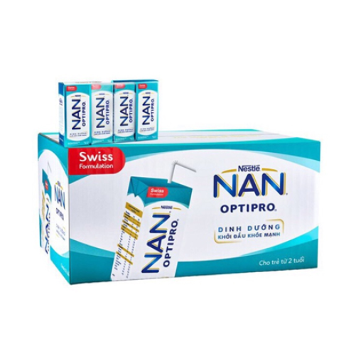 Sữa Nước Nestle Nan Optipro (185ml/ Hộp) - thùng