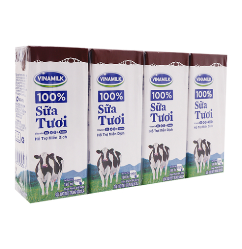 Sữa tươi tiệt trùng socola Vinamilk 100% 180ml
