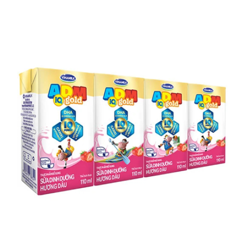Sữa tươi ADM IQ dâu Vinamilk 110ml
