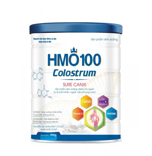 Sữa bột HMO100 Colostrum Sure Canxi 900g