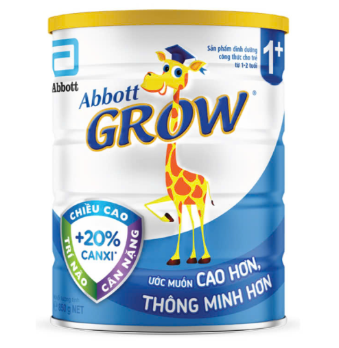Sữa bột Abbott Grow 1+ 850g (1-2 tuổi) 