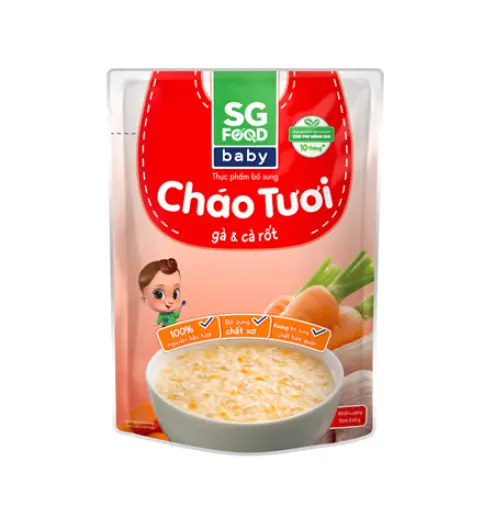 SG Food baby cháo tươi gà & cà rốt