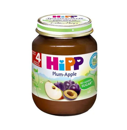 Trái cây nghiền Hipp Plum Apple (4 tháng) lọ