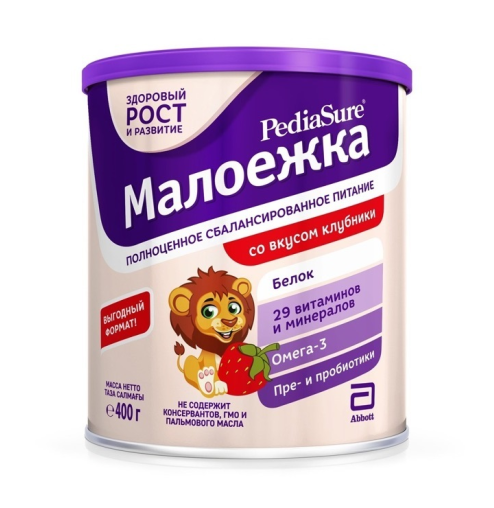 Sữa bột Pediasure Nga vị Dâu 400g (từ 1-10 tuổi)