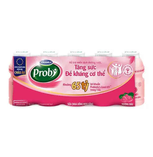 Sữa Chua Vinamilk Probi Hương Dâu - thùng