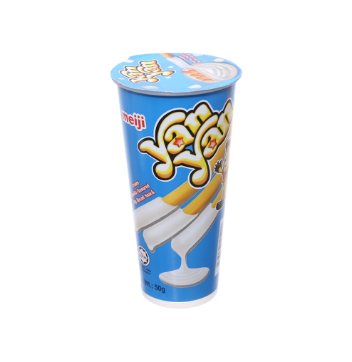 Bánh que Meiji Yan Yan chấm kem hương vani ly 50g