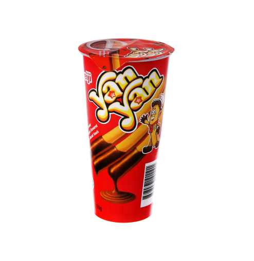 Bánh que Meiji Yan Yan chấm kem socola ly 50g