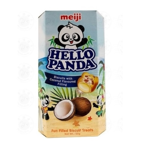 Bánh gấu Meiji Hello Panda Dừa  hộp 50g