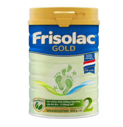 Sữa bột Frisolac Gold 2 850g (6 - 12 tháng)
