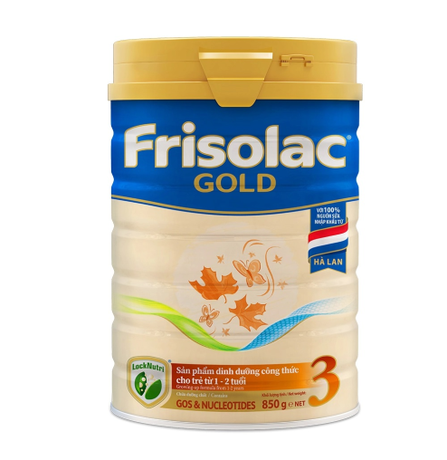 Sữa bột Frisolac Gold 3 850g (1 - 2 tuổi)