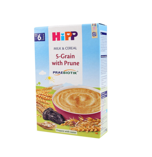 Bột ăn dặm Hipp 5-Grain with Prune (6 tháng) 250g