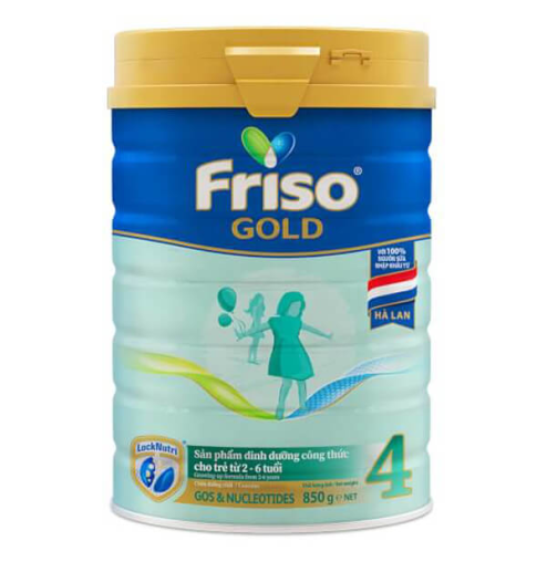 Sữa bột Friso Gold 4 850g (2 - 6 tuổi)