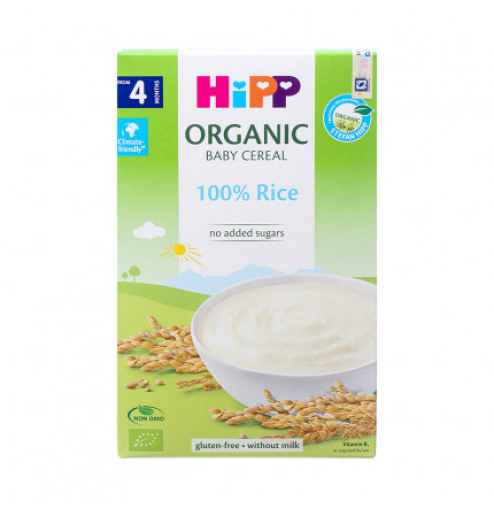 Bột ăn dặm Hipp Oganic 100% rice (4 tháng) 200g