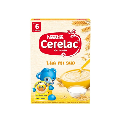 Bột ăn dặm Nestle lúa mì sữa 200g (6 tháng)
