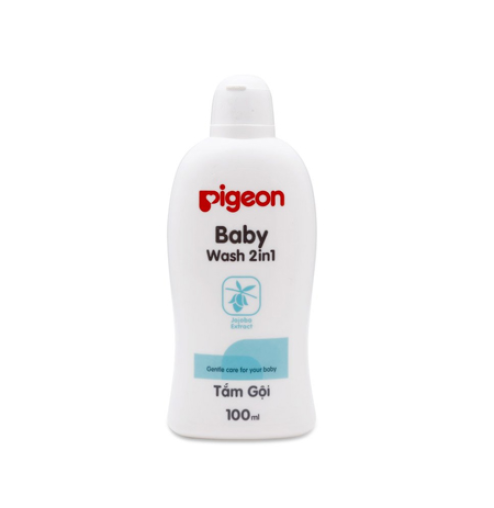 Dầu tắm gội pigeon 100ml xanh